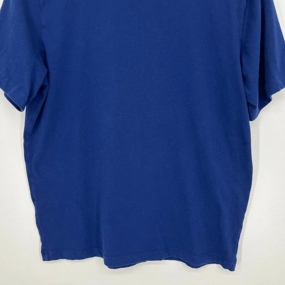 Nike Mens Dri-FIT Just Do It Basketball Graphic T-Shirt Navy Blue Large